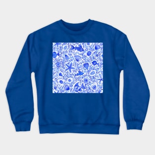 Blue Fishes Crewneck Sweatshirt